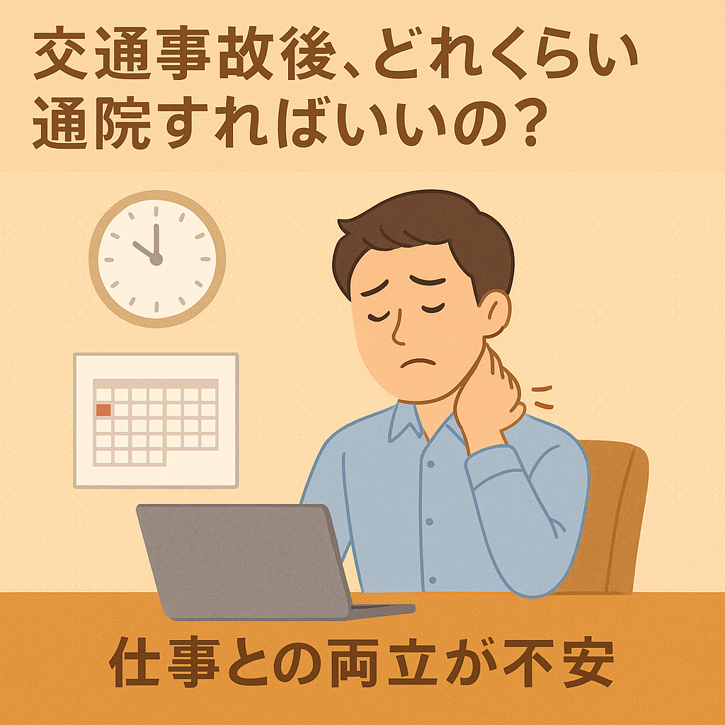 通院の時間や期間もしっかりサポートします
